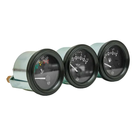 Generator Accessories: Fuel Oil Level Gauge 0~10bar, Oil Pressure Gauge 40~120°C, Water Temperature Gauge