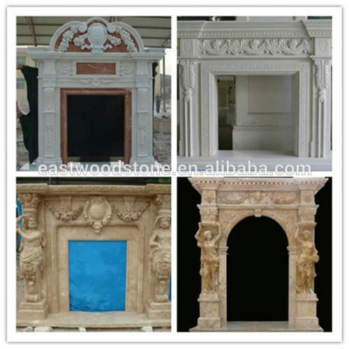 Marble made hand carved marble stones for yellow fireplace