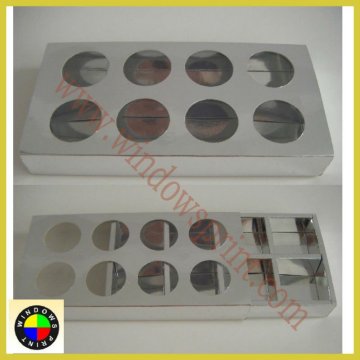 Silver Paper Macaron gift box