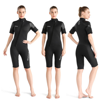 Women's 3MM Neoprene Short-Sleeved Diving Suit - Waterproof and Warm