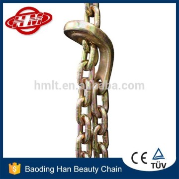 G80 alloy steel galvanized bind hook chain