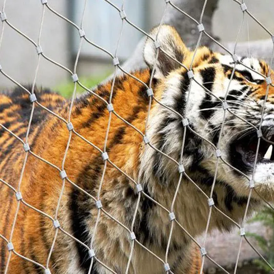 316 SS Stainless Steel Wire Rope Mesh Net for Zoo Protection