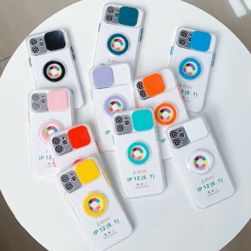 Eco-Friendly Transparent TPU Phone Case with Ring Holder for iPhone 12 Pro Max