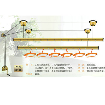 Ceiling Mounted Hand-Winch Operated Lifting Clothes Dryer