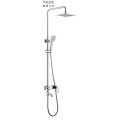 Ang Brass Wall-Mouned Two Holds Shower Set