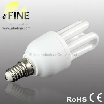 energy saver lamps 3U 9W E14 T3 2700k U tube
