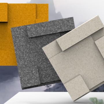 3D Sound Proofing Polyester Fiber Acoustic Wall Panels for Home Office Studio Decoration