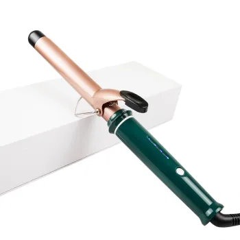 LED Smart Hair Crimper Ceramic Tourmaline Curling Iron