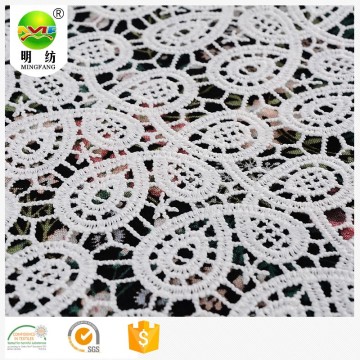 vattentätt 100% polyester kemiskt spetsbroderityg
