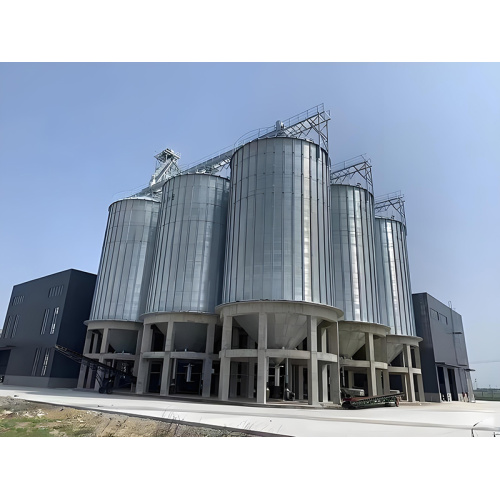 Raw material storage and transport silo