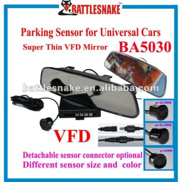 Car reverse VFD parking sensor with rearview mirror