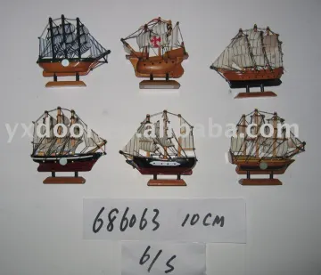 Wooden fish boat model (68063)ship model