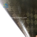 Schwarzer TPU Custom Jacquard Leder Carbon Faserstoff Stoff