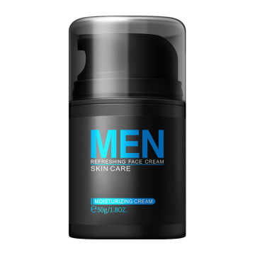 Men's 50g Ocean Refreshing Facial Cream: Deep Cleansing, Pore Minimizing, Hydrating & Oil Control