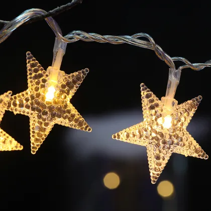 Christmas Hanging Star Shape Light Curtain