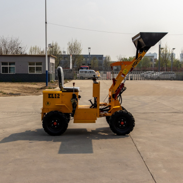 Elektrischer Mini -Eimer -Radlader mit 500 kg Hubkapazität