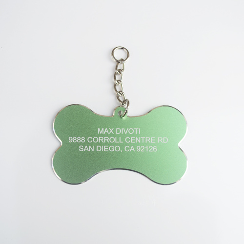 Medaglietta per cani con nome identificativo dell&#39;animale domestico inciso in metallo