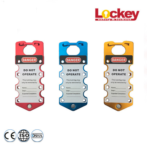 Write-On Labeled Aluminum Group Safety Lockout Hasp