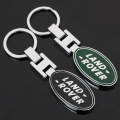 Porte-clés 3d chrome porte-clés de voiture en métal