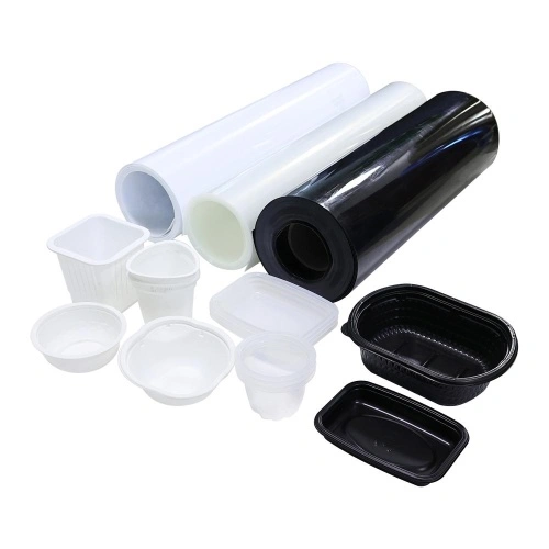 PP Material Thermoformed Disposable Plastic Food Trays With Lid