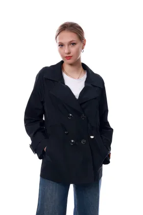 Black womens trench coat