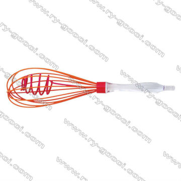 Silicone Stainless Whisk - Double Helix Ball Incorporates More Air NEW