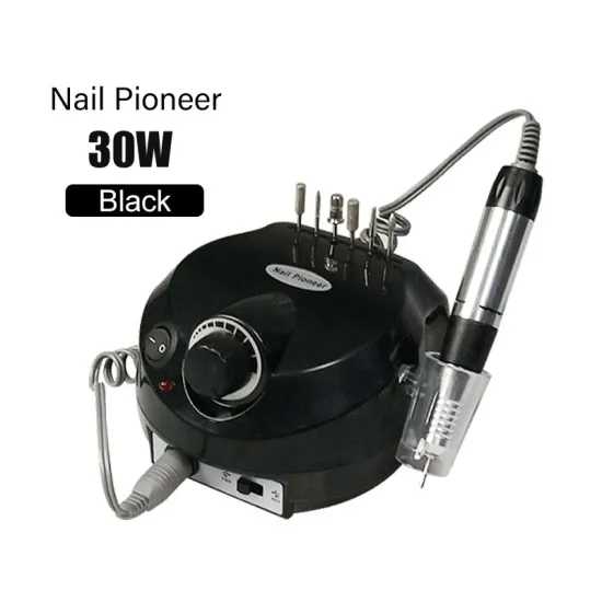 Electric 30W Nail Drill Bits Kit for Manicure Mill Cutter Machine Nail Art Design Tools 4 Colors Nail Art Equipment