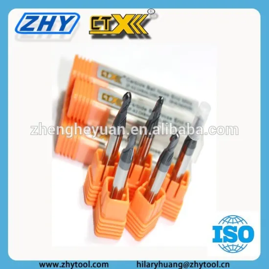 high speed 4 flutes tungsten ball solid carbide end mills-ZHY