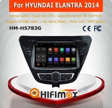 Hifimax Android 5.1 auto radio for hyundai elantra gps navigation 2014-2015 with quad cored 16G
