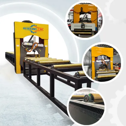 REBOUND CNC H-beam Drilling and Plasma Cutting Machine for Steel Beam Processing