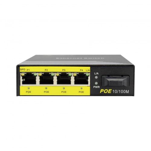 Unmanaged 4 Ports Power Over Ethernet Switch
