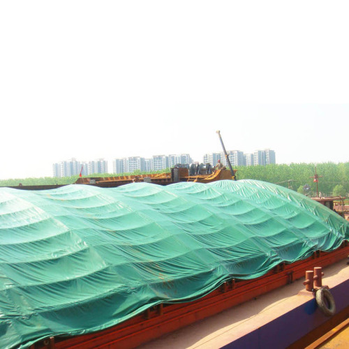 Cubiertas de lona impermeables resistentes verdes para el astillero