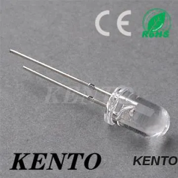 5mm Round Water Clear Lens Short legs Blue High Bright Led Diode