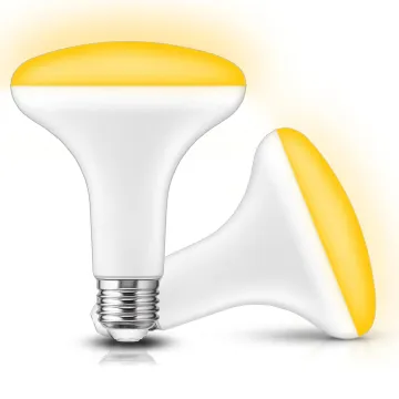ETL Certified Healthy Lighting Warm Cozy 2700K Flicker-Free LED Bulb 7W/9W BR30/BR40 with E26 Base