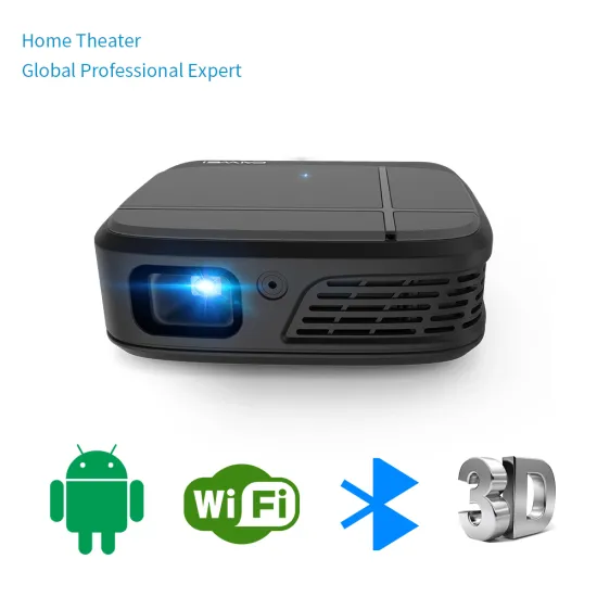 H6AB Mini Pocket DLP Projector With Android System Support 1080P Full HD Portable Home Theater Projector For Movies Gaming