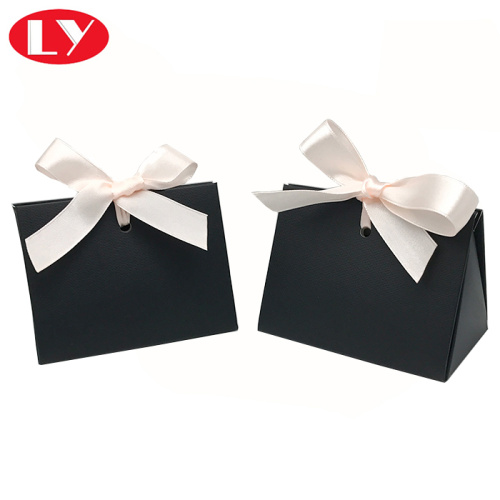 Caja de regalo de embalaje especial negro con cinta