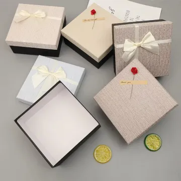 Small White Cardboard Gift Boxes With Lids