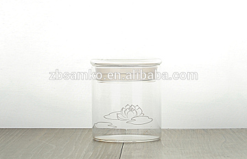 Hot Sale Borosilicate Glass Jar With Lid Glass Canister