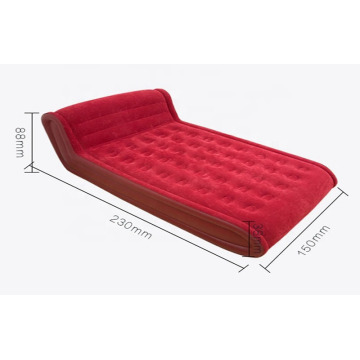 L Shape air bed with backrest