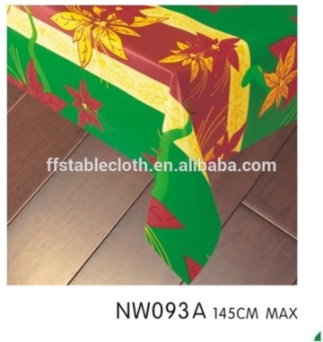 pvc printed table cloth natural coating