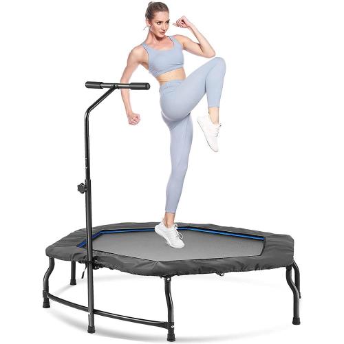 Hexagonal Adults Trampoline with Handle High Elasticity