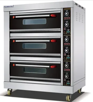 Commercial Electric 3 Deck 6 Trays Oven for Sale