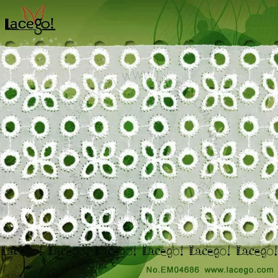 Embroidery Lace Fabric With Holes