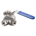 CF8 1000PSI Precision Casting 3 Way Ball Valve dengan L port