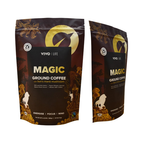 Topkvalitet og godt trykt Stock Bag Doypack Pouch Coffee Emballage
