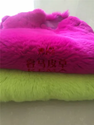 Dyed Color Rex Rabbit Fur Pelts Rex Skins For Sale