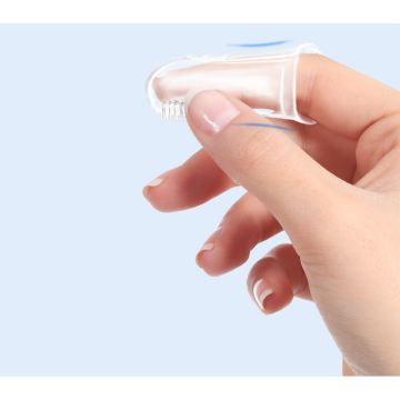 Оптовая силиконовая пальца детская зубная щетка Силиконовая щетина