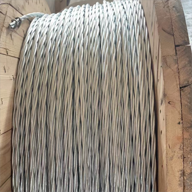 7*0.8 mm, 7*0.9 mm, 7*1.0 mm Strand de acero galvanizado para alambre de mensajería/ cable de fibra óptica