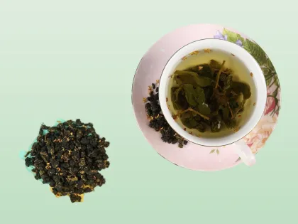 Chinese Traditional Fragrant Milk Tea Flavored Lose Fat Osmanthus Oolong Tea
