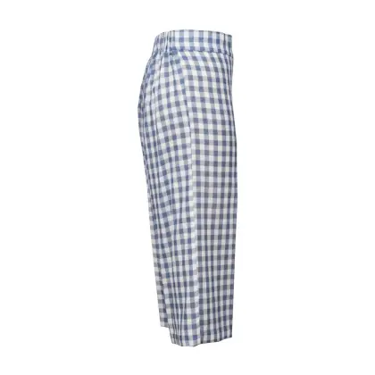 High Waist Casual Harem Pants Checks Trousers